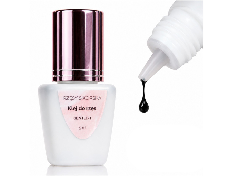 Klej do Rzęs Gentle-1 (5 ml, 2-3s) | Rzęsy Sikorska
