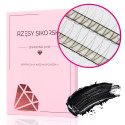Rzęsy Sikorska - Gotowe Kępki Rzęs 2D/0,07 (1200 szt. 6-13) Black – Mix Palette