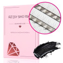 Rzęsy Sikorska - Gotowe Kępki Rzęs 5D/0,07 (1200 szt. 6-13) Black – Mix Palette